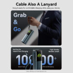 Vention Powerbank 27000mAh 200W 3xUSBC+USBA TFT Display +240W Cable FKGH0 - Image 5