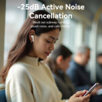 Vention Earphones BT TWS InEar ANC +Wireless Charging ECHO LITE E11 Pro White NBVW0-Pro - Image 5