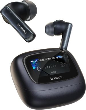 Baseus Headphones In Ear TWS Bowie M2s Ultra DISPLAY ANC LDAC Black Baseus Headphones In Ear TWS Bowie M2s Ultra DISPLAY ANC LDAC Black