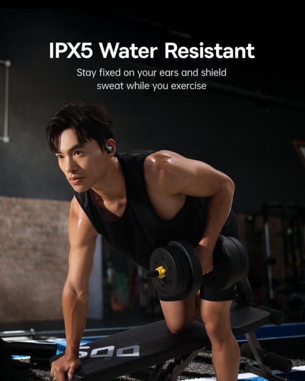 Baseus Headphones Open Ear Sports Earphones IPX5 ELI2i FIT Black - Image 2