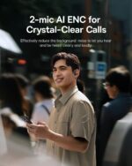 Baseus Headphones Open Ear Sports Earphones IPX5 ELI2i FIT Black - Image 6