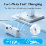 Vention Powerbank 4800mAh 22.5W Foldable Lightning Black FHRB0 - Image 6