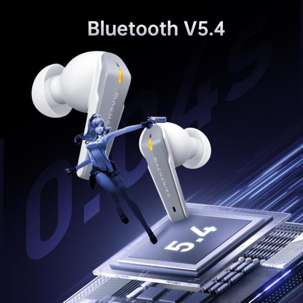 Machenike TWS Earphones TH60 , Ultra-Low Latency, Active Noise Cancelling Mic, 36-Hour Battery Life, IPX5 , VR, Switch, Pc, Phone - Image 6