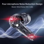 Machenike TWS Earphones TH60 , Ultra-Low Latency, Active Noise Cancelling Mic, 36-Hour Battery Life, IPX5 , VR, Switch, Pc, Phone - Image 2
