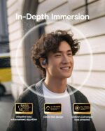 Baseus Headphones Open Ear Sports Earphones IPX5 ELI2i FIT Black - Image 7