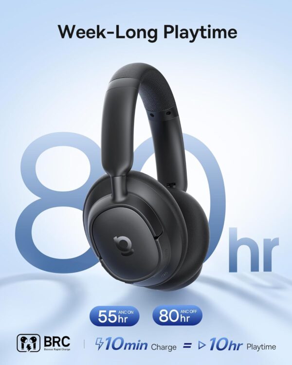 Baseus Headphones Over Ear ANC Bass BH1 NC Black - Image 2