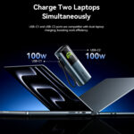 Vention Powerbank 27000mAh 200W 3xUSBC+USBA TFT Display +240W Cable FKGH0 - Image 7