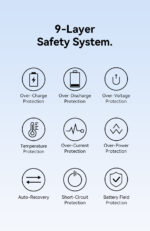 Vention Powerbank 10000mAh 22.5W Built-in USB-C Lanyard + Display FKOH0 - Image 8