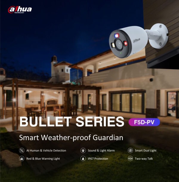 Dahua IP 5.0MP Wifi Bullet Dual Illumination F5D-PV - Image 2
