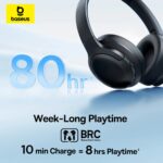 Baseus Headphones Over Ear Bass BH1 Lite Black - Image 6