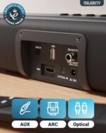 Majority NAGA 40 Soundbar 80W 2.1 3D Sound Built-in Subwoofer, USB, BT, HDMI, Optical - Image 5
