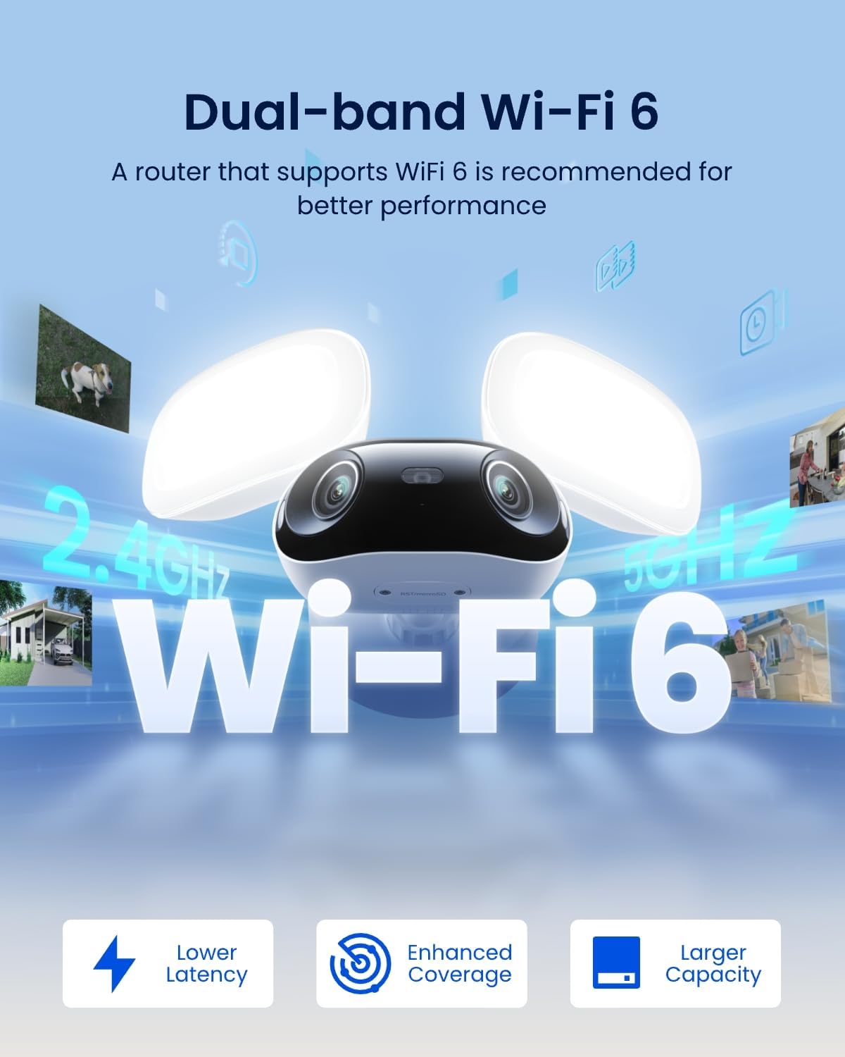 Reolink WIFI Outdoor Camera Panoramic Ultra-Wide View 4K Elite Floodlight 240v - Image 6