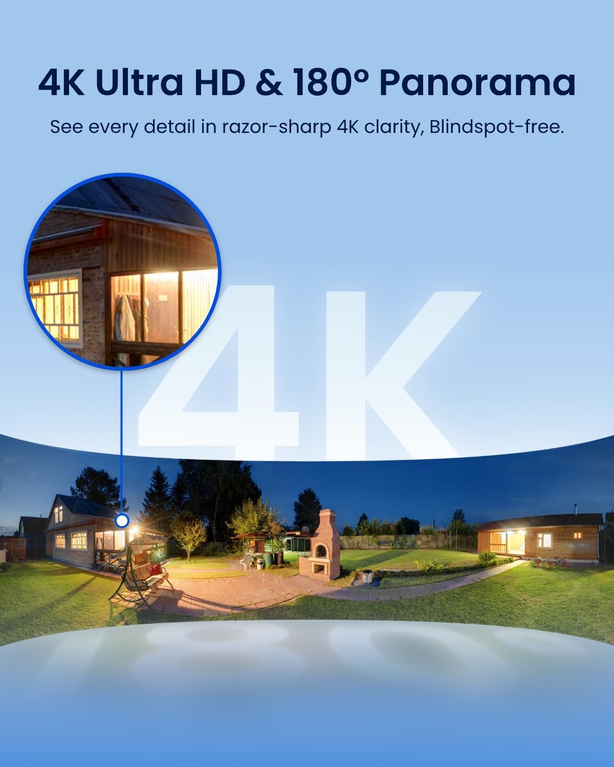 Reolink WIFI Outdoor Camera Panoramic Ultra-Wide View 4K Elite Floodlight 240v - Image 2