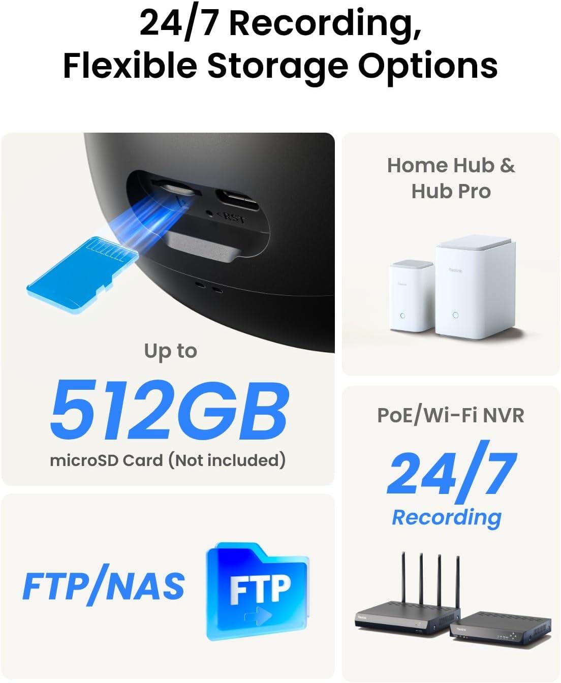 Reolink WIFI Outdoor PTZ Camera 4K Trackflex Floodlight 240v - Image 2