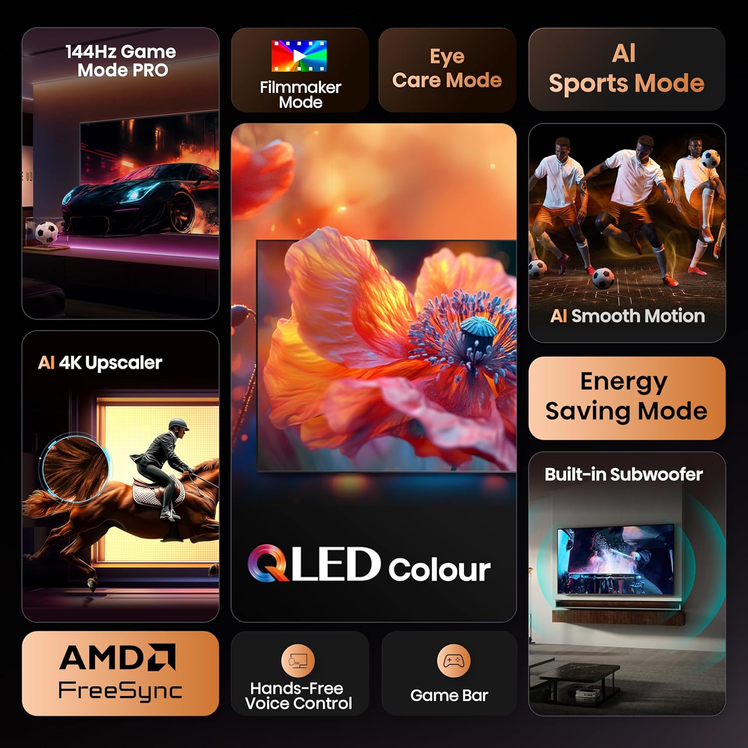 Hisense 98E7Q 98'' 4K Smart QLED TV - Image 2