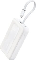 Anker Mobile Powerbank 10000 30W Built-In USB-C Cable White