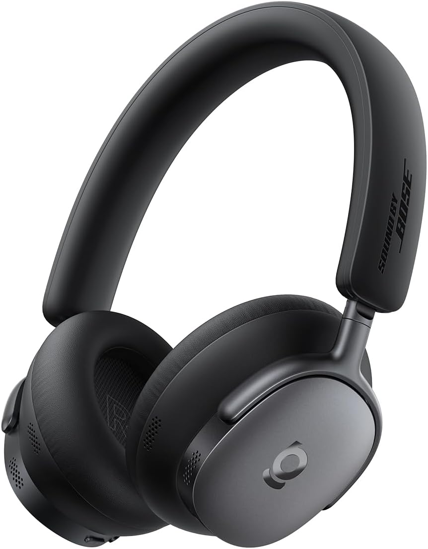Baseus Headphones Over Ear, ANC, Dolby Audio, Hi-Res Audio, 100H Playtime, Inspire XH1 By BOSE Black