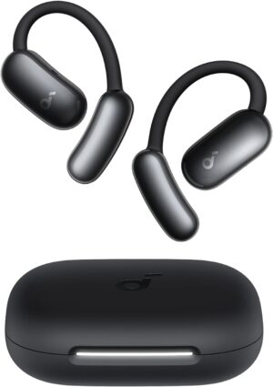 Anker Soundcore TWS Earphones Open Air AeroFit 2 AI Assistant, Hi-Res, 35H Playtime,  Black