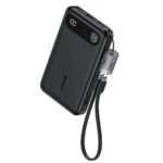 Anker Mobile Powerbank 10000 22.5W Lanyard USB-C Cable Black