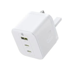 Baseus Charger Wall 65W USB-Cx2/USB-A UK+100W USB-C Cable PALM White