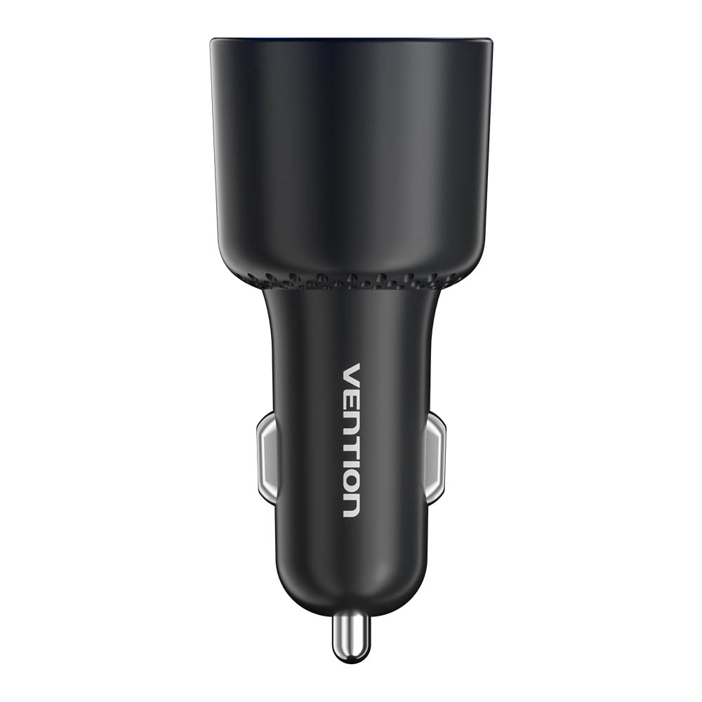 Vention Charger Car 165W 2xUSBC 1xUSBA 100W Max Black FFPB0 - Image 2