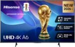 Hisense 50A6S 50” 4K Ultra HD With Dolby Vision Smart LED TV 2026