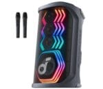 Anker Soundcore Rave 3 S Portable Karaoke Speaker with AI Vocal Removal, Beat Synced Light Show & 2x Wireless Mics