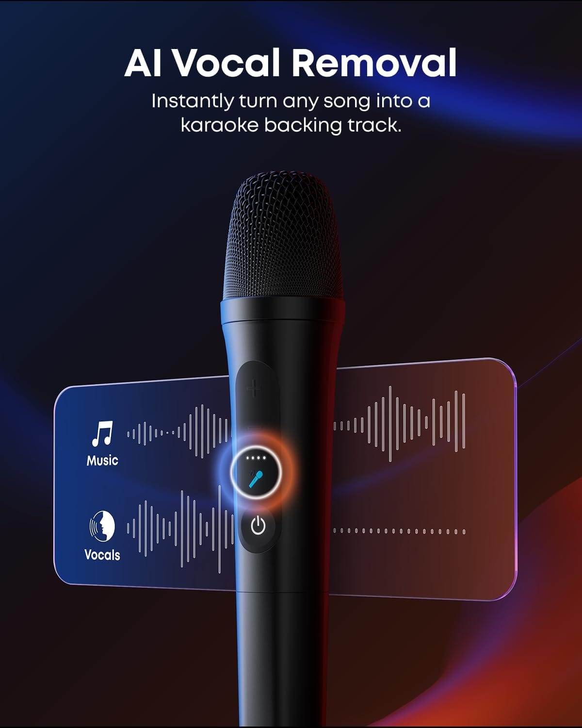 Anker Soundcore Rave 3 S Portable Karaoke Speaker with AI Vocal Removal, Beat Synced Light Show & 2x Wireless Mics