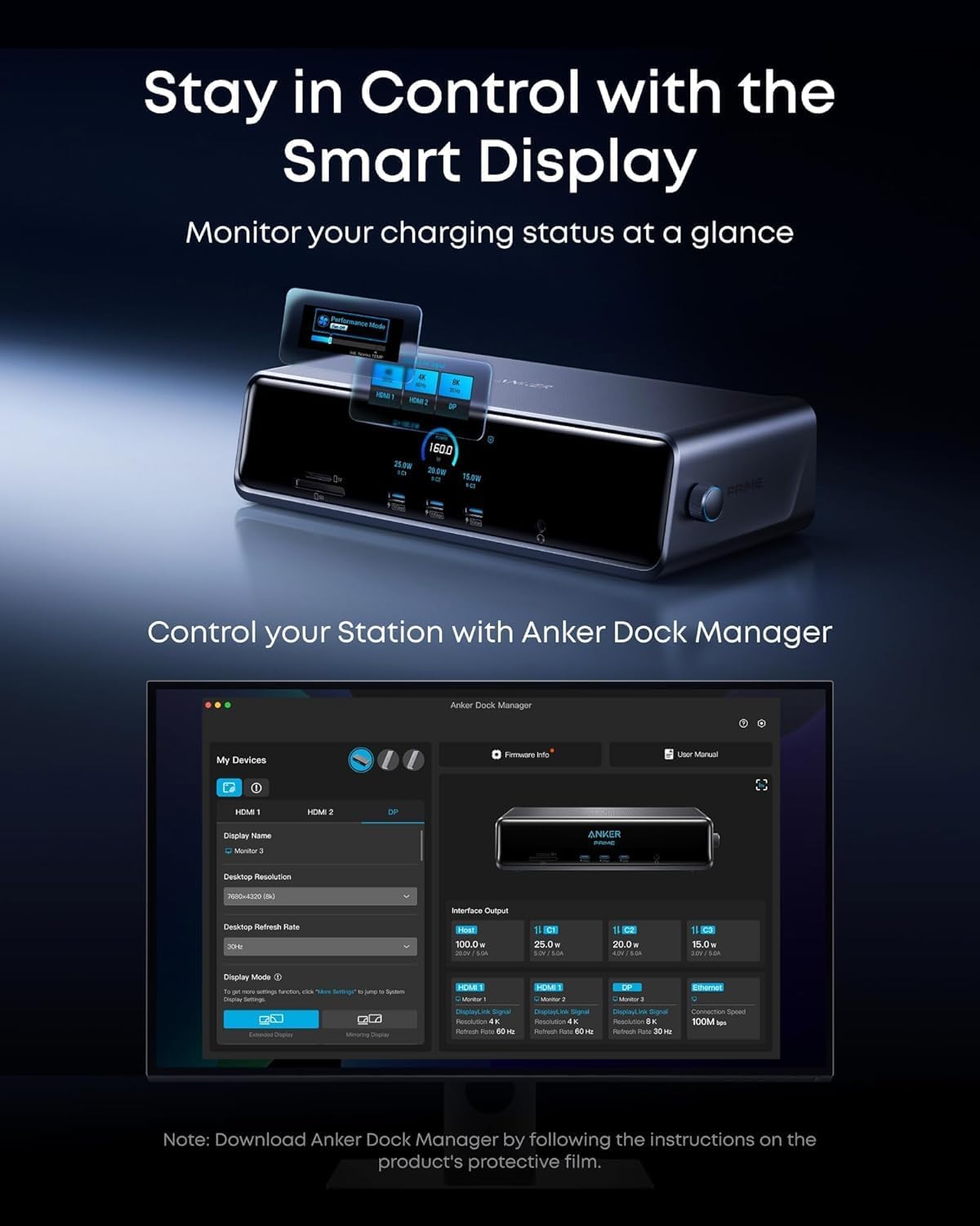 Anker Work Docking Station PRIME 14-in-1 Triple Display DisplayLink 140W - Image 6