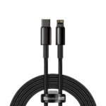 Baseus Cable Lightning to USB-A Tungsten Gold Series Braided 2.0m Black