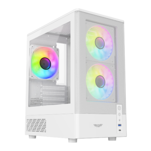 Armaggeddon Gaming Case M-ATX DEEPFREEZE DUPLEX 2 White 3x ARGB Fans