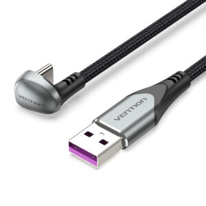 Vention Cable USB-A 2.0 to USB-C U-Shaped 5A Braided 1.0m COHHF