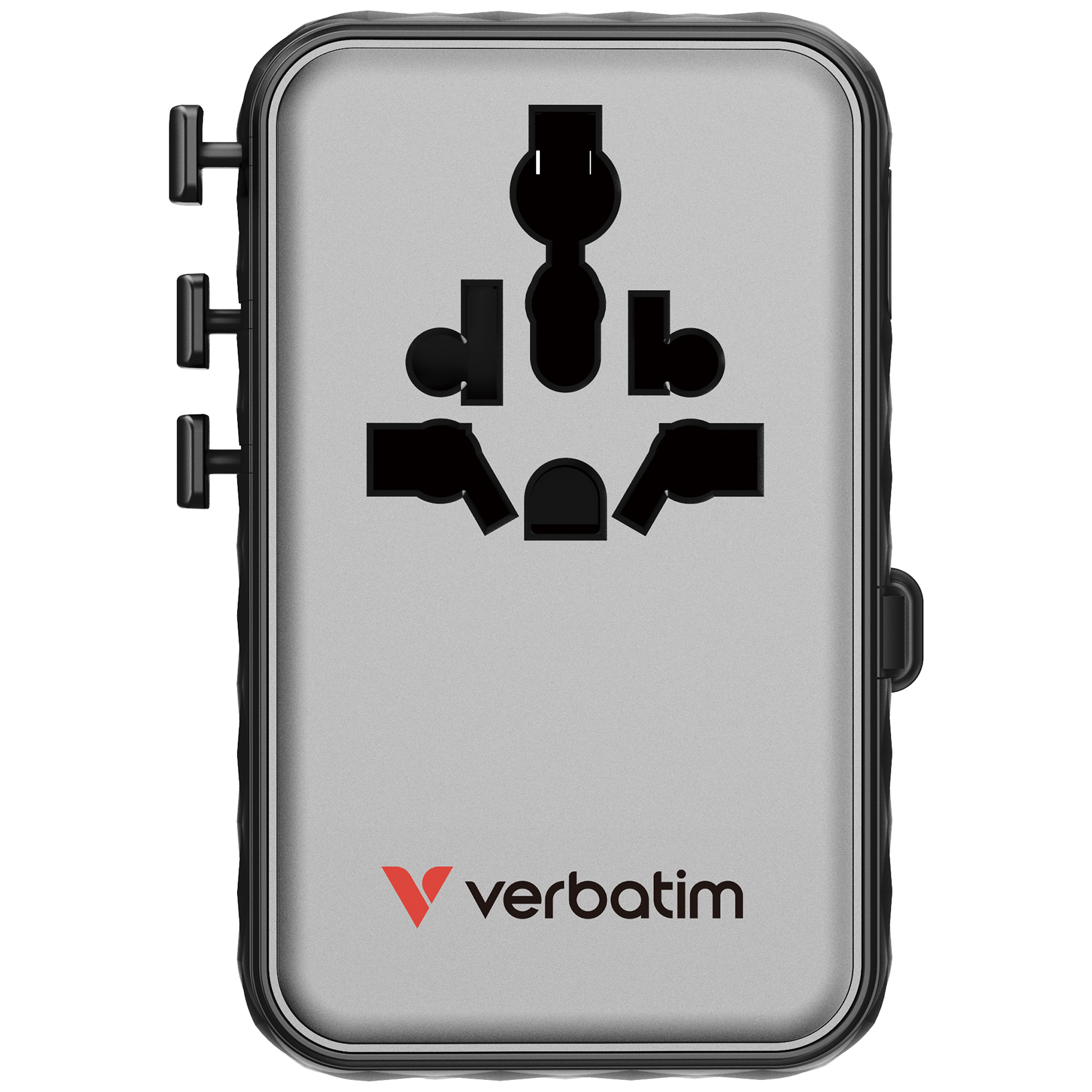 Verbatim Charger Travel Adapter 100W 2xC 2xA 1xRetractable USB-C Black