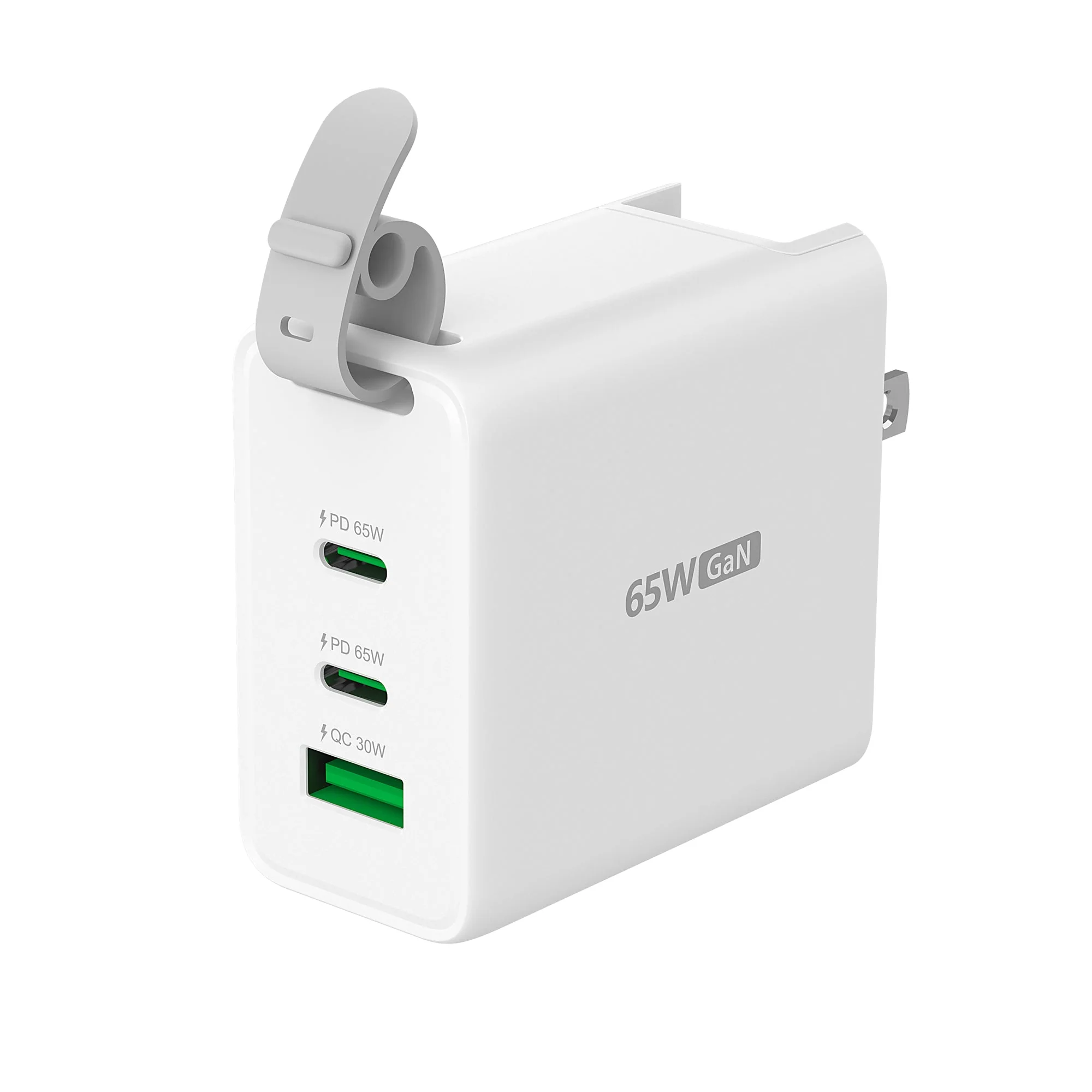 j5create Charger Wall Travel 65W GaN 2xUSB-C/1xUSB-A + USB-C Cable JUP3565CV