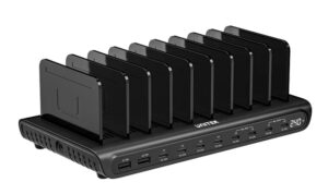 Unitek uCharge 240W 10-Ports Charging Station with 8xUSB-C & 2xUSB-A Max 100W P1230C-UK