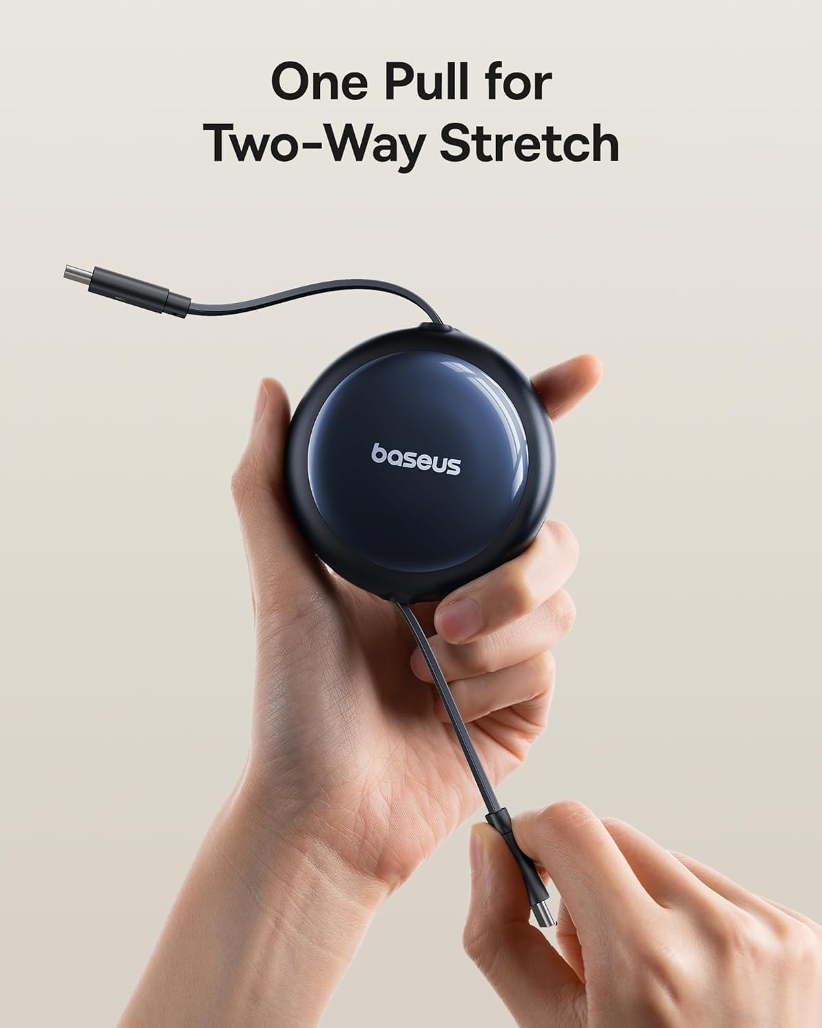 Baseus Cable USB-C to USB-C Nomos Retractable Cable 100W 1.5m