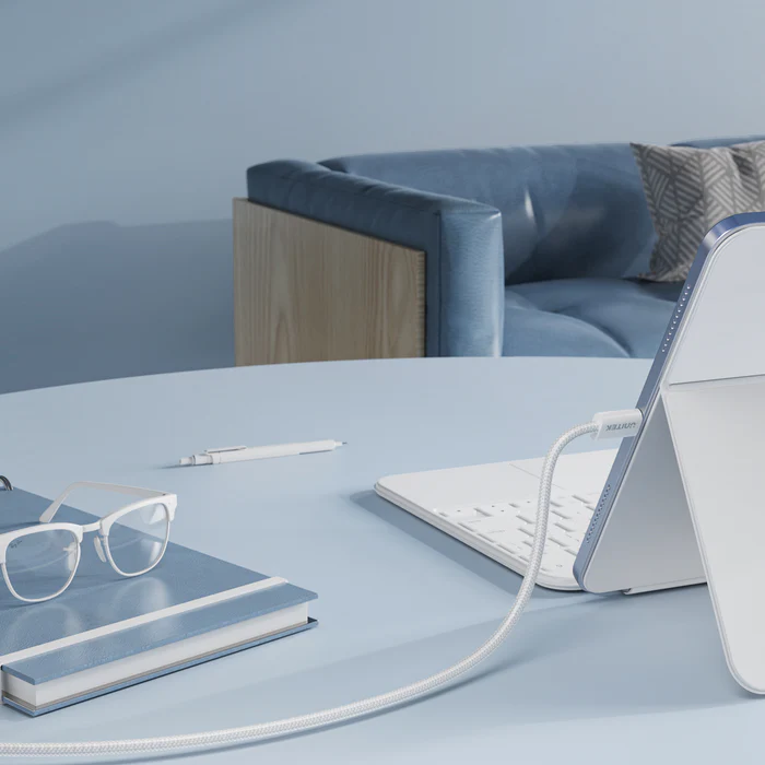 Unitek Magnetic USB-C Cable 100W 1.0m White C1414AWH-1M
