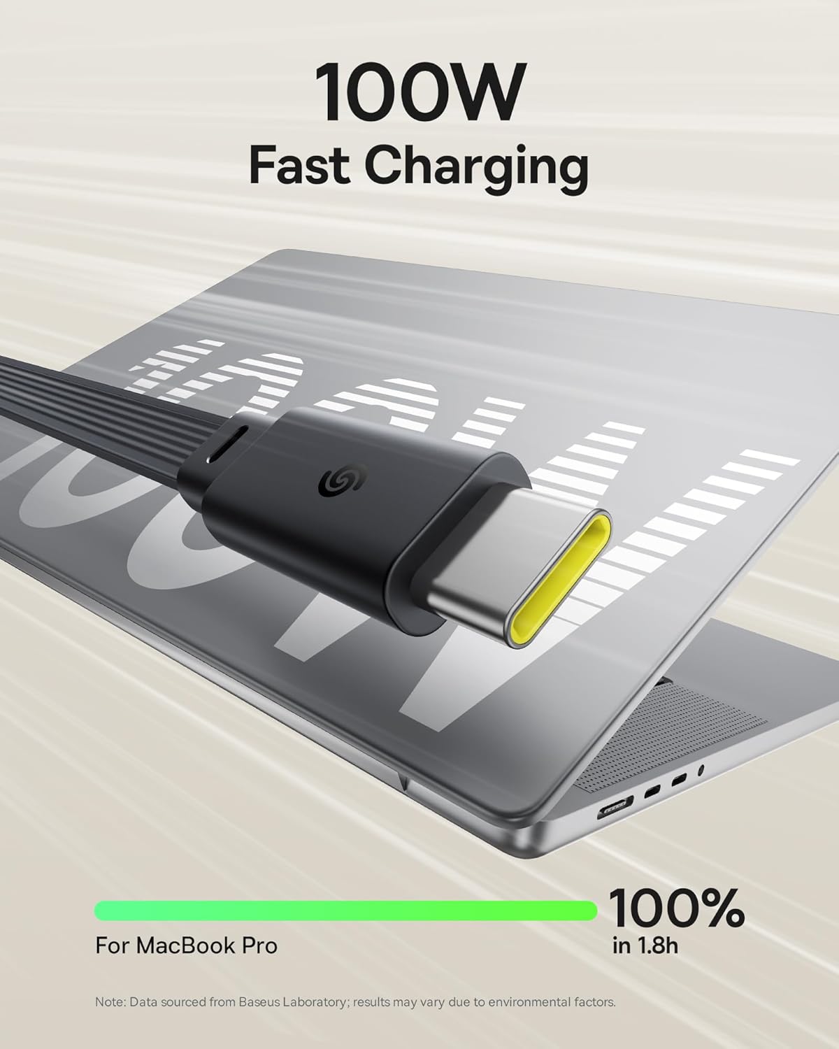 Baseus Cable USB-C to USB-C Nomos Retractable Cable 100W 1.5m
