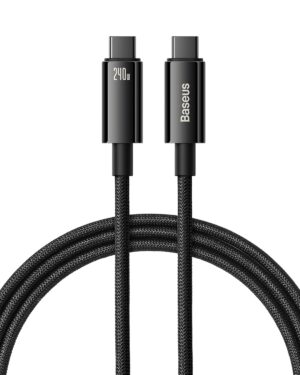 Baseus Cable USB-C to USB-C Tungsten Gold 240W 2.0m Blk