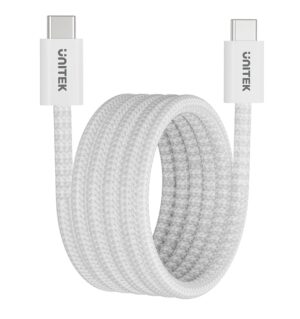 Unitek Magnetic USB-C Cable 100W 1.0m White C1414AWH-1M