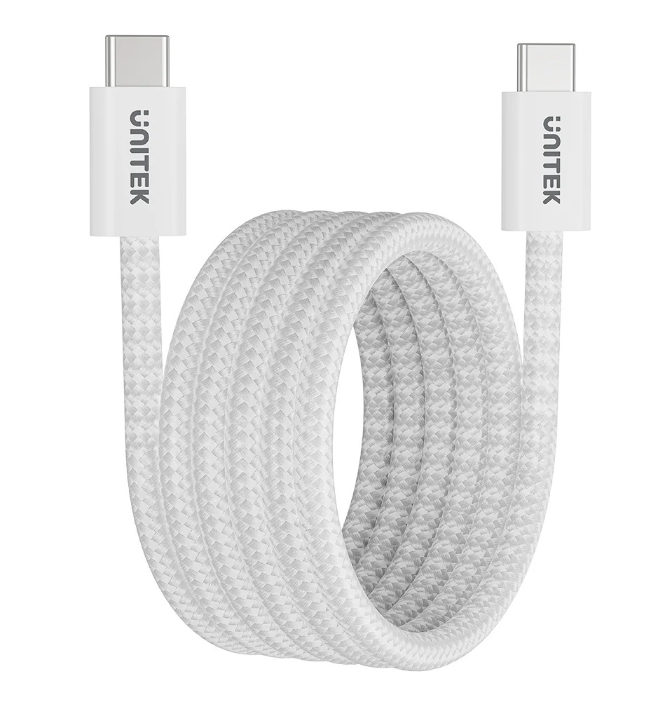 Unitek Magnetic USB-C Cable 100W 1.0m White C1414AWH-1M