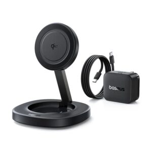 Baseus Charger Desktop Wireless 15W Qi2 Incl Cable+20W Charger ENERFILL FF11