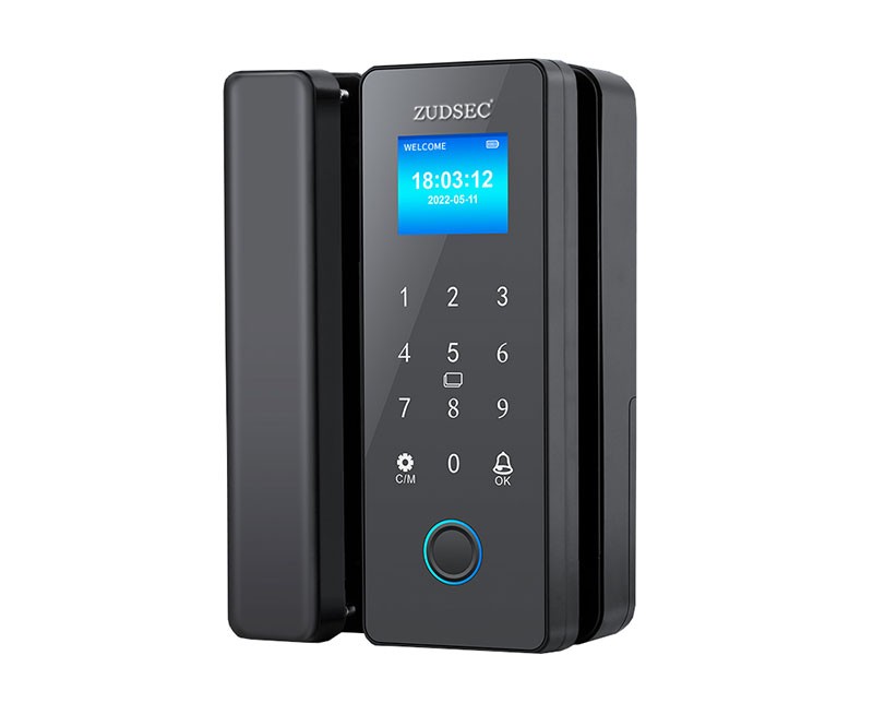 Zudsec Standalone Door Lock Metal For Glass Doors With Fingerprint-WiFi