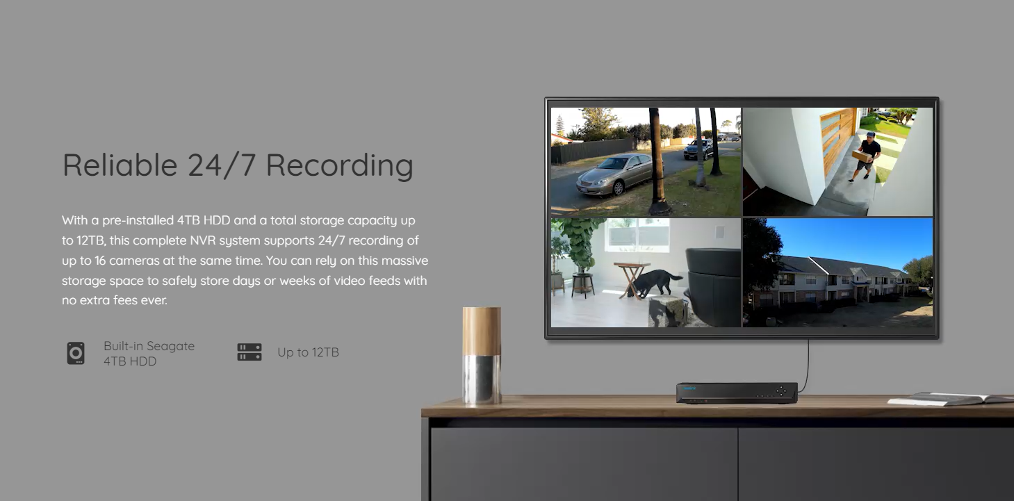 Reolink KIT 16xChNVR+8x8MP Dome+4TB RLK16-800D8-8MP