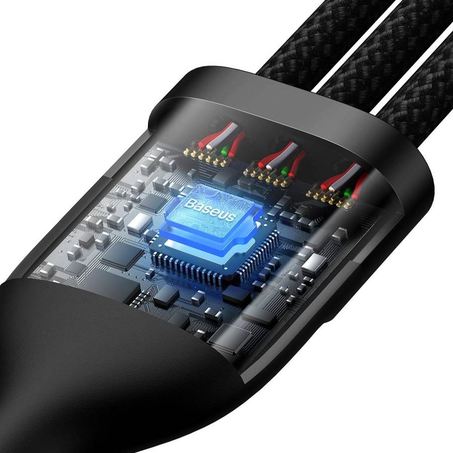 Baseus Cable 3in1 USB-C/Micro/Light Flash Series USB-C 1.5m Black