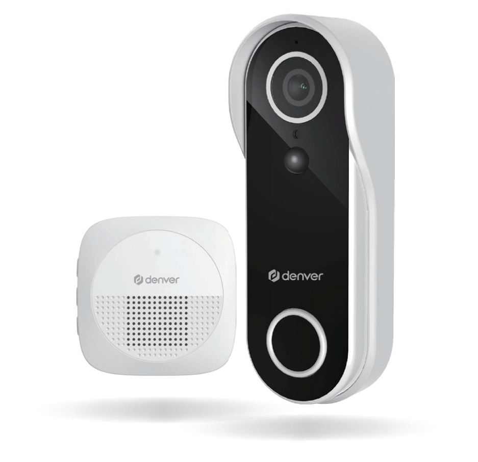 Denver SECURITY Doorbell Smart WiFi 4MP with Chime VDB-218