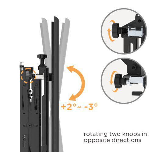 Brateck Video Wall Quick Release Full Service Wall Mount 60×40 70kg LVW13-46T