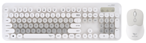 Alcatroz Keyboard & Mouse Wireless 2.4GHz Jellybean A5000 Mist