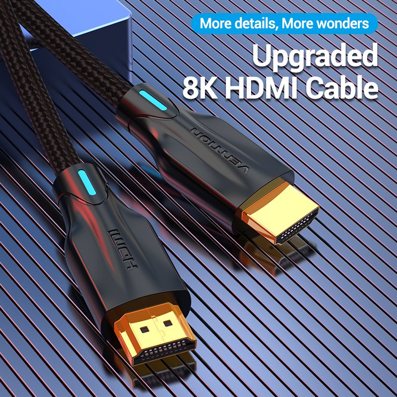 Vention HDMI Cable 2.1 8K Braided 1.5m AAUBG