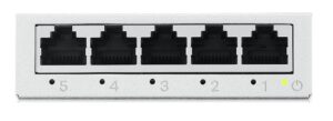 Zyxel Switch Gigabit Ethernet 5-Port Metal with QoS UK Plug GS-105BV5